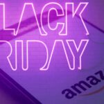 Black Friday sign overlay on top of Amazon app