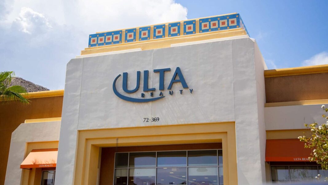 Ulta Beauty exterior storefront in the desert