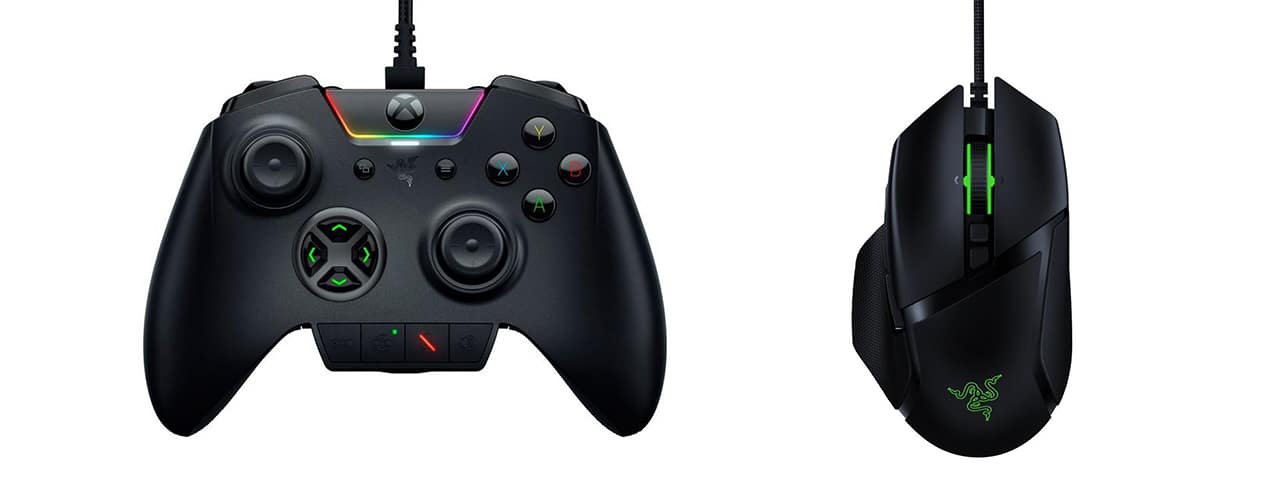 Xbox One Razer Wolverine Ultimate Wired Gaming Controller and Razer Basilisk V2 Wired Gaming Mouse