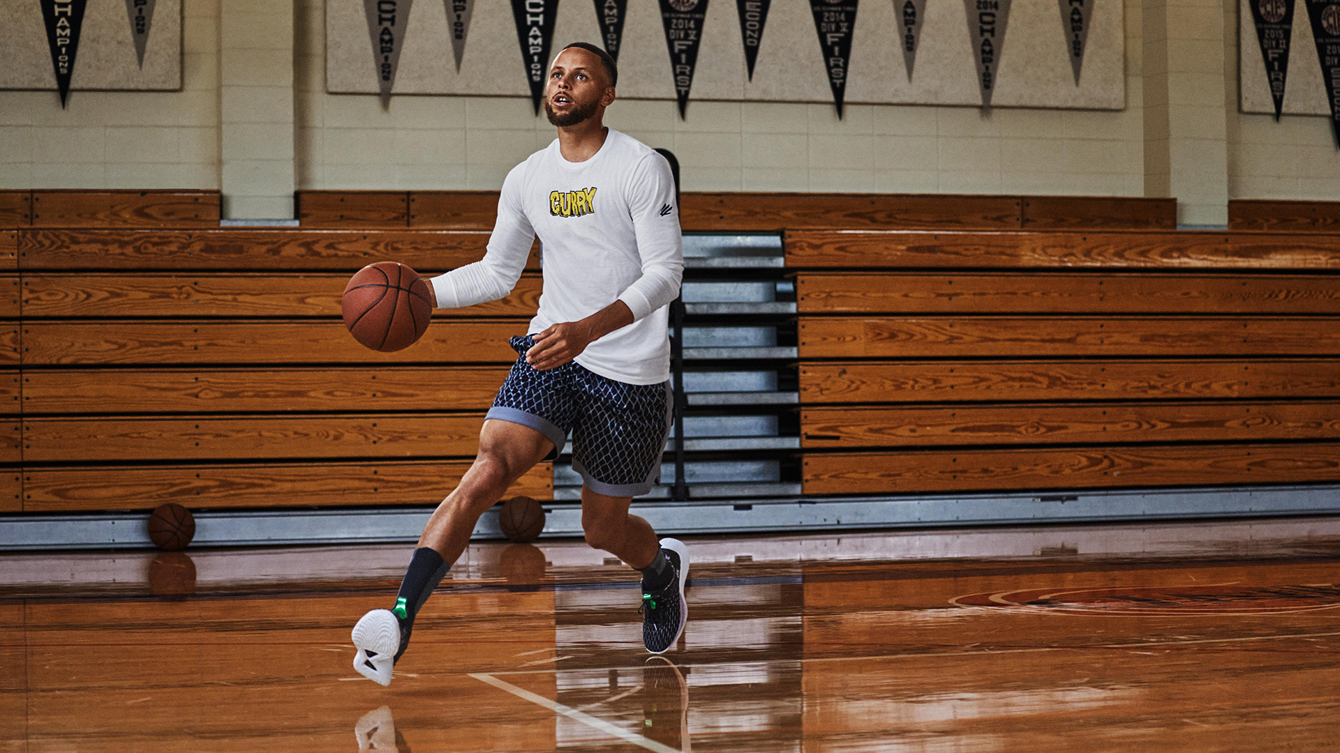 StockX NBA Steph Curry in UA shoes playing ball