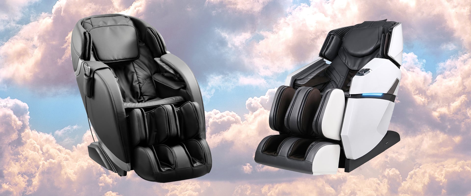 Insignia™ - 2D Zero Gravity Full Body Massage Chair and Titan Summit Flex SL-Track Massage Chair